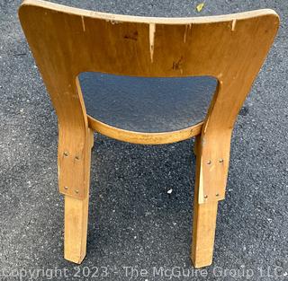 Mid Century Modern Chair 65 by Alvar Aalto for Artek.   Measures 14d x 23.5"h