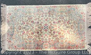 Wool Machine Woven Area Rug. Measures 34.5 x 70"