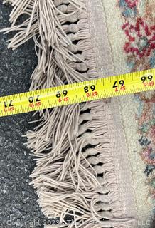 Wool Machine Woven Area Rug. Measures 34.5 x 70"