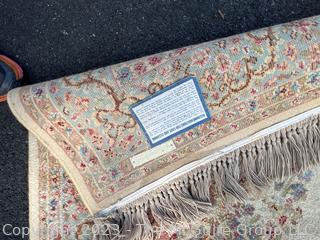 Wool Machine Woven Large Area Rug. Measures 69 x 117"