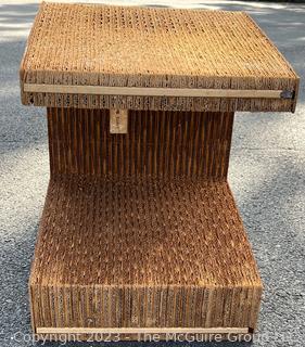 Set of Two (2) Easy Edges Corrugated Cardboard Chairs Designed by Frank Gehry, Early 1970s Model.  Measures 15w x 21d x 32.5" height