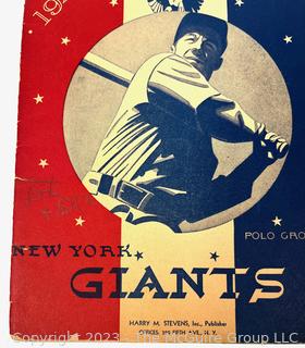 July 6, 1942 Official Scorecard New York Giants, Baseball