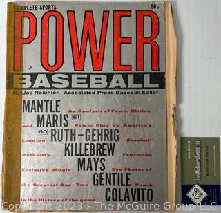 1961 Complete Sports Power Baseball by Joe Reichler