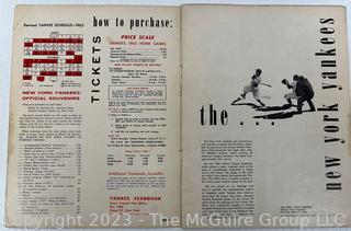 1962 NY Yankees Yearbook Third Edition with Mickey Mantle and Roger Maris