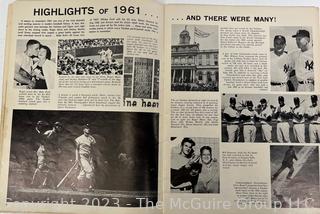 1962 NY Yankees Yearbook Third Edition with Mickey Mantle and Roger Maris