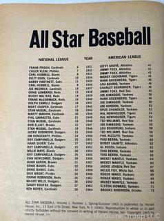 1965 All Star Baseball Magazine