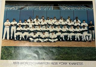 1978 Official New York Yankees Merchandise Catalog with Team Photo