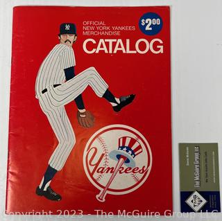 1978 Official New York Yankees Merchandise Catalog with Team Photo