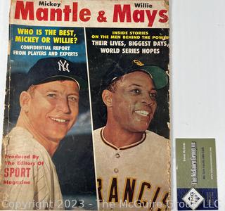 1962 Sport Magazine Special Issue on Mantle and Mays