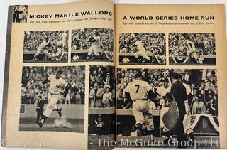 1957 Mickey Mantle Magazine - Mickey Mantle Baseball's King - A Yankee Stadium Publication