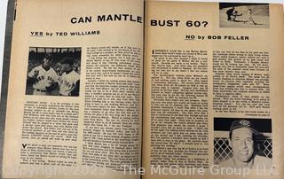 1957 Mickey Mantle Magazine - Mickey Mantle Baseball's King - A Yankee Stadium Publication