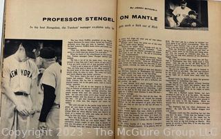 1957 Mickey Mantle Magazine - Mickey Mantle Baseball's King - A Yankee Stadium Publication