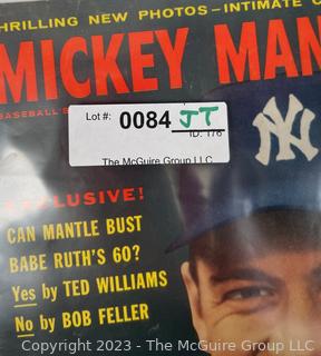 1957 Mickey Mantle Magazine - Mickey Mantle Baseball's King - A Yankee Stadium Publication