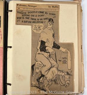 Scrapbook of NY Yankees Baseball fan circa 1960.  Photo gallery contains sampling of pages. 