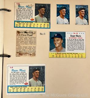 Scrapbook of NY Yankees Baseball fan circa 1960.  Photo gallery contains sampling of pages. 