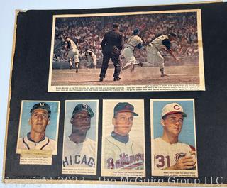 Scrapbook of Baseball fan circa 1960.  Plenty of Photo gallery contains sampling of pages, dominated by NY Yankees