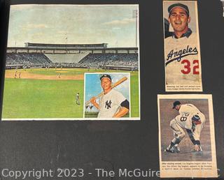 Scrapbook of Baseball fan circa 1960.  Plenty of Photo gallery contains sampling of pages, dominated by NY Yankees