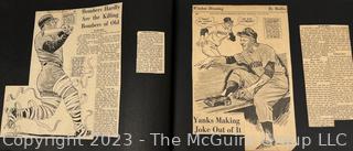 Scrapbook of Baseball fan circa 1960.  Plenty of Photo gallery contains sampling of pages, dominated by NY Yankees