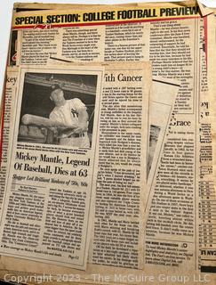 Scrapbook of Baseball fan circa 1960.  Plenty of Photo gallery contains sampling of pages, dominated by NY Yankees