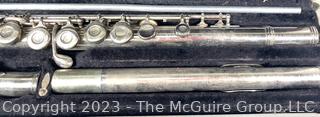 Gemeinhardt M-1 Silver Plated Flute in Case Serial Number 101072, 1960s