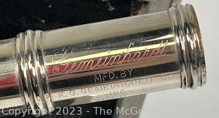 Gemeinhardt M-1 Silver Plated Flute in Case Serial Number 101072, 1960s