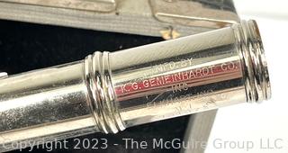 Gemeinhardt M-1 Silver Plated Flute in Case Serial Number 101072, 1960s