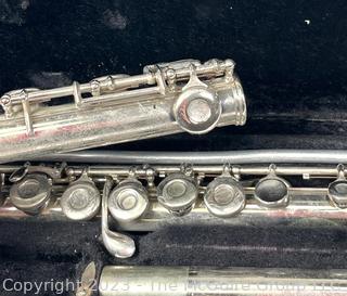 Gemeinhardt M-1 Silver Plated Flute in Case Serial Number 101072, 1960s