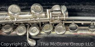 Gemeinhardt M-1 Silver Plated Flute in Case Serial Number 101072, 1960s