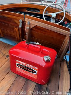 14' Restored 1952 Chris-Craft Classic Wooden Kit Runabout Boat With 1957 Mercury Mark 55E Outboard Motor And Mastercraft Trailer. According to consignor, "Winner of the Prestigious Best Outboard Boat Award at the 26th annual Antique and Classic Boat Society Chesapeake Bay Chapter Antique and Classic Boat Festival 2014. Originally assembled by Norman W. Bailey of Newmarket N.J., the boat has been renovated with expert craftsmanship and the finest materials and hardware available.  Stripped the the hull bare, replaced with Sepele Mahogany. All original wood sealed with CPES epoxy (inside and out) and joints secured with West Systems. Sikaflex adhesive sealant caulk on deck to match wood color. 3 coats of Pettit - Bikini Blue on hull and 7 coats of Z-Spar on deck. Matching exterior grade latex paint on hull interior to help wood breath and dampness evaporate. Flush cleats and electrical switching by Attwood and Cole Hersee Co.-U.S.A.. (see more below)