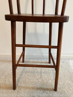 Primitive Bentwood Doll High Chair. Measures 9.5w x 27" Tall