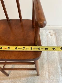 Primitive Bentwood Doll High Chair. Measures 9.5w x 27" Tall