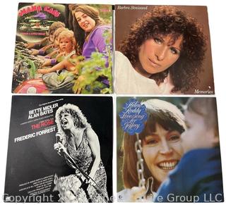 (4) Vinyl Record Albums: Mama Cass, Barbra Streisand, Helen Reddy, and Bette Midler/Alan Bates