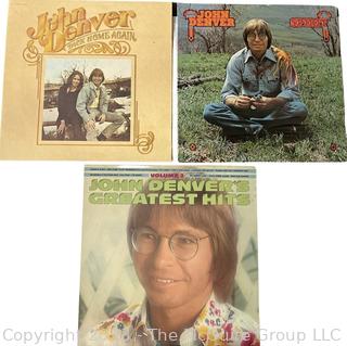 (3) John Denver Vinyl Record Albums