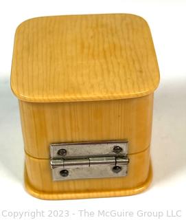 Spectacles, Leather Card Box and Celluloid Jewelry Box