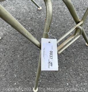 Mid Century Vinyl Bucket Chair Desk Designed by Eames for Herman Miller. 