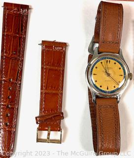 Vintage 1961 Ingersoll Gents Men's Wrist Watch with Extra Band. New in Box