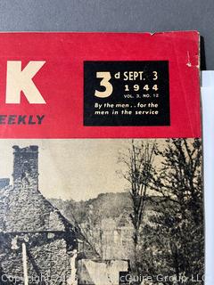 Eight (8) Yank, the Army Weekly Magazines: British Edition. Year 1944