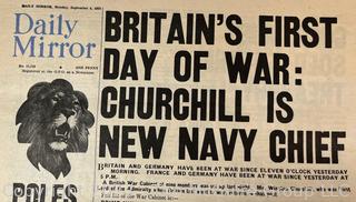 1979 Reprint of  Britain's Daily Mirror Dated September 4th, 1939.  