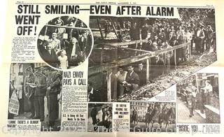 1979 Reprint of  Britain's Daily Mirror Dated September 4th, 1939.  