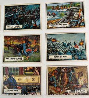 Set of Ten (10) 1962 Topps Civil War News Trading Cards