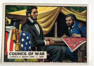 Set of Ten (10) 1962 Topps Civil War News Trading Cards