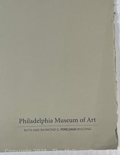 Etching on Paper Titled Perelman Building by Richard Gluckman for the Philadelphia Museum of Art, 2007.  14 1/2" x 19".