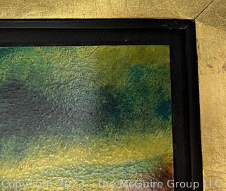 Floater Framed Oil On Board Original Landscape Signed by Artist Preston McCall (1951 - ). Measures 15.5 x 13.5"