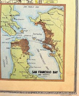 1927 Harrison Godwin Comic Pictorial Map of San Francisco, California.  27" x 33"