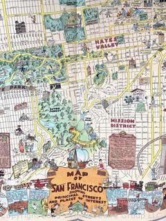 1927 Harrison Godwin Comic Pictorial Map of San Francisco, California.  27" x 33"