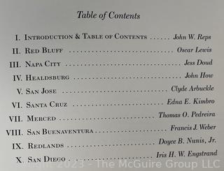 Set of Ten (10) Folders of Lithographic Views of California Towns, 1875-1889 Published by The Book Club of California, San Francisco, 1985