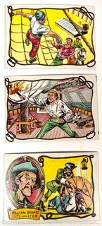 Set of Ten (10) 1961 Fleer Pirates Bold Trading Cards