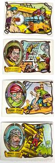 Set of Ten (10) 1961 Fleer Pirates Bold Trading Cards