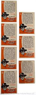 Set of Nine (9) 1958 Walt Disney's Zorro TV Series Topps Trading Cards 