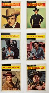 Set of Twelve (12) 1958 Topps TV Westerns Trading Cards